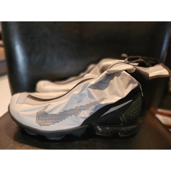 Nike Air VaporMax FlyKnit Gator ISPA Black Silver - Men- Size 7.5 - Brand New main image 12